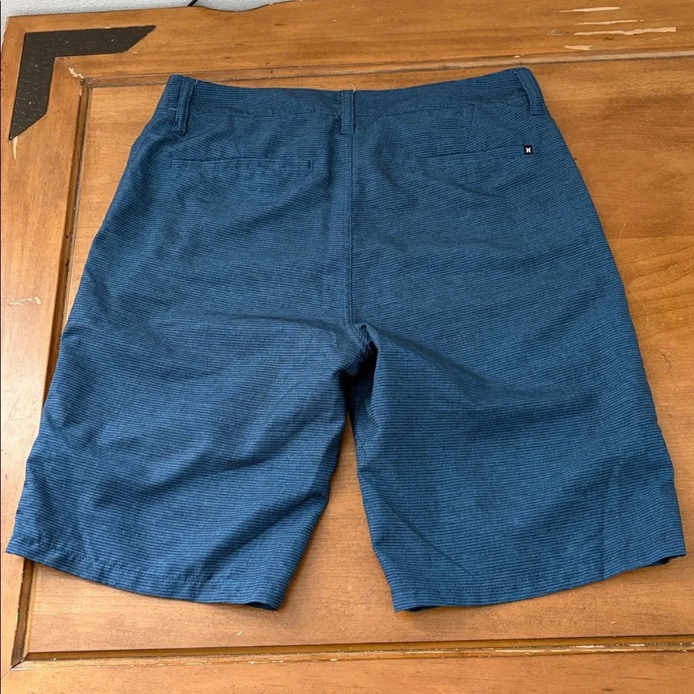 Hurley Men's Deep Blue Flat Front Shorts Suze 29